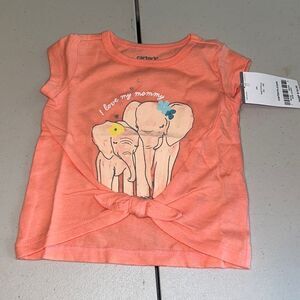 Nwt 3m elephant mommy and baby shirt